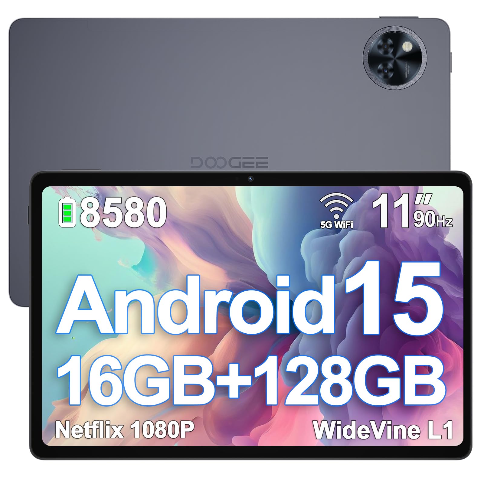 DOOGEE U11 Android 15 Tablet 11 Pulgadas, Tablet Octa-Core, 16GB