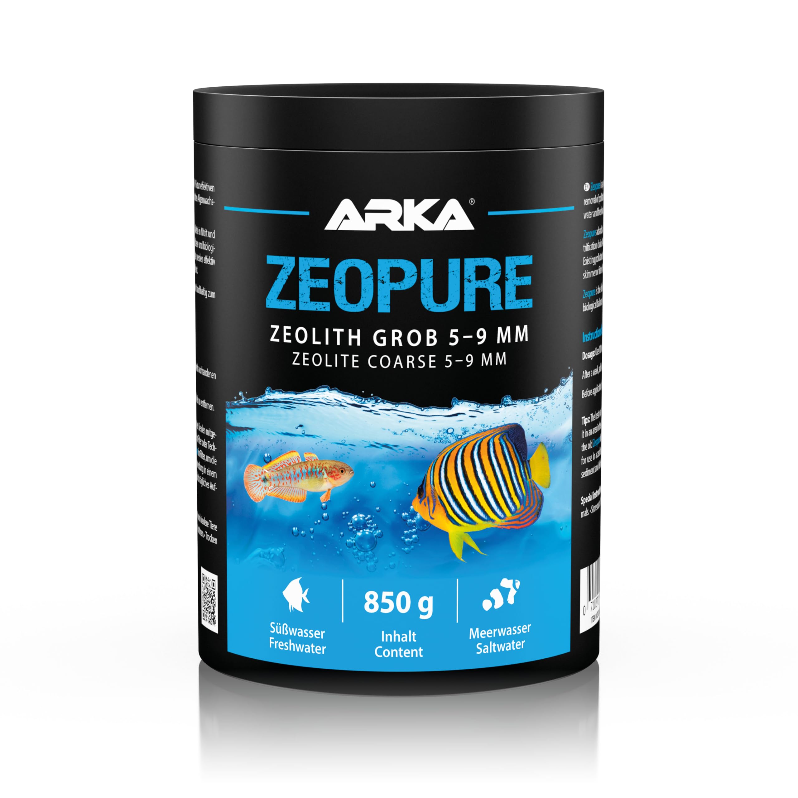 MICROBE-LIFT Zeopure - Premium Zeolith medium filtracyjne, pomaga w walce z algami, toksycznymi substancjami i metalami ciężkimi w akwarium, 1000 ml