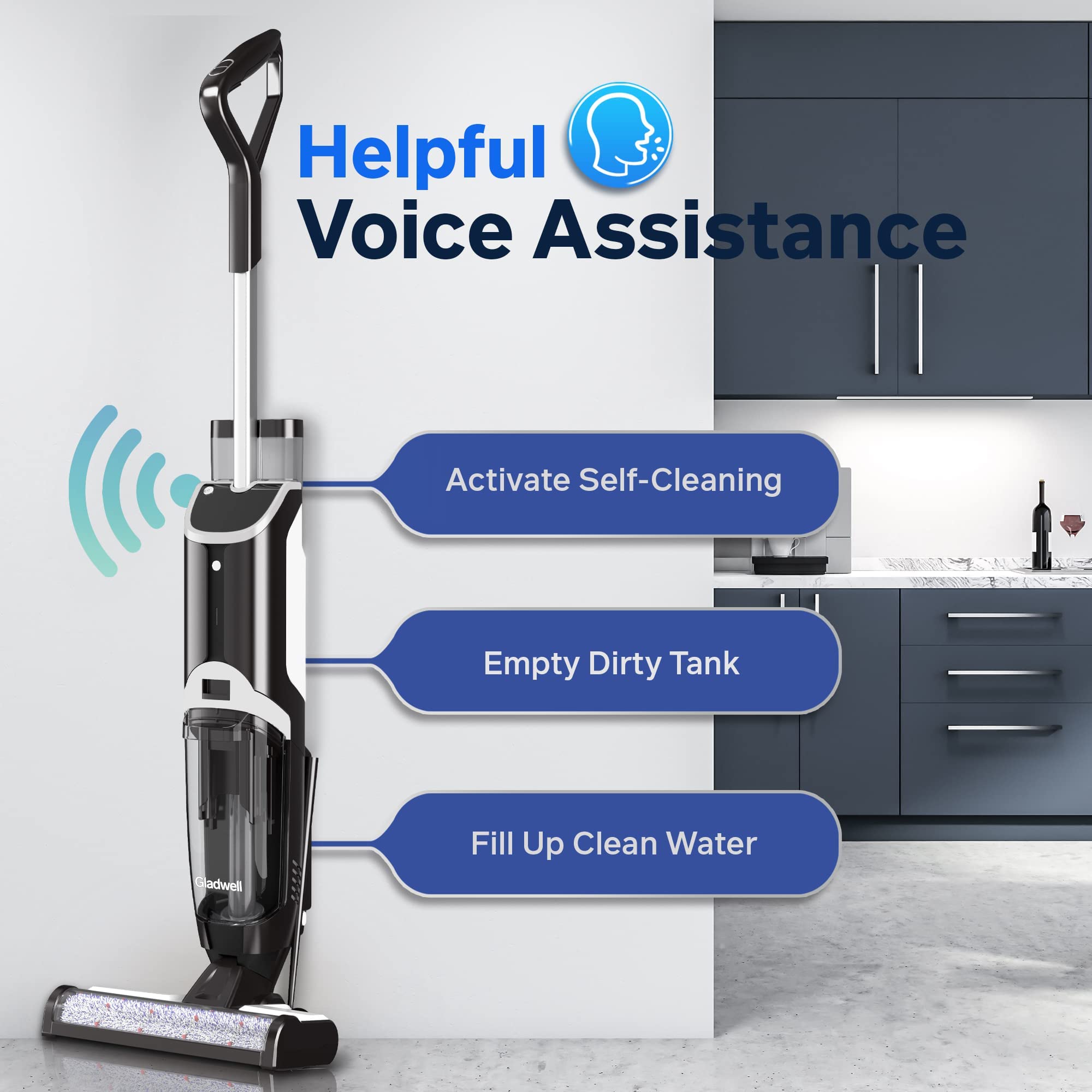 Buy Wet Dry Vacuum Cleaner, Gladwell Cruiser Cordless All in One Wet