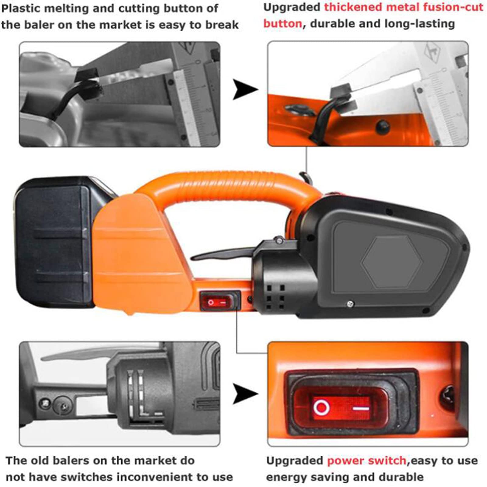 Amazon.co.jp: 電気ストラッピングマシン、ポータブルハンドヘルド