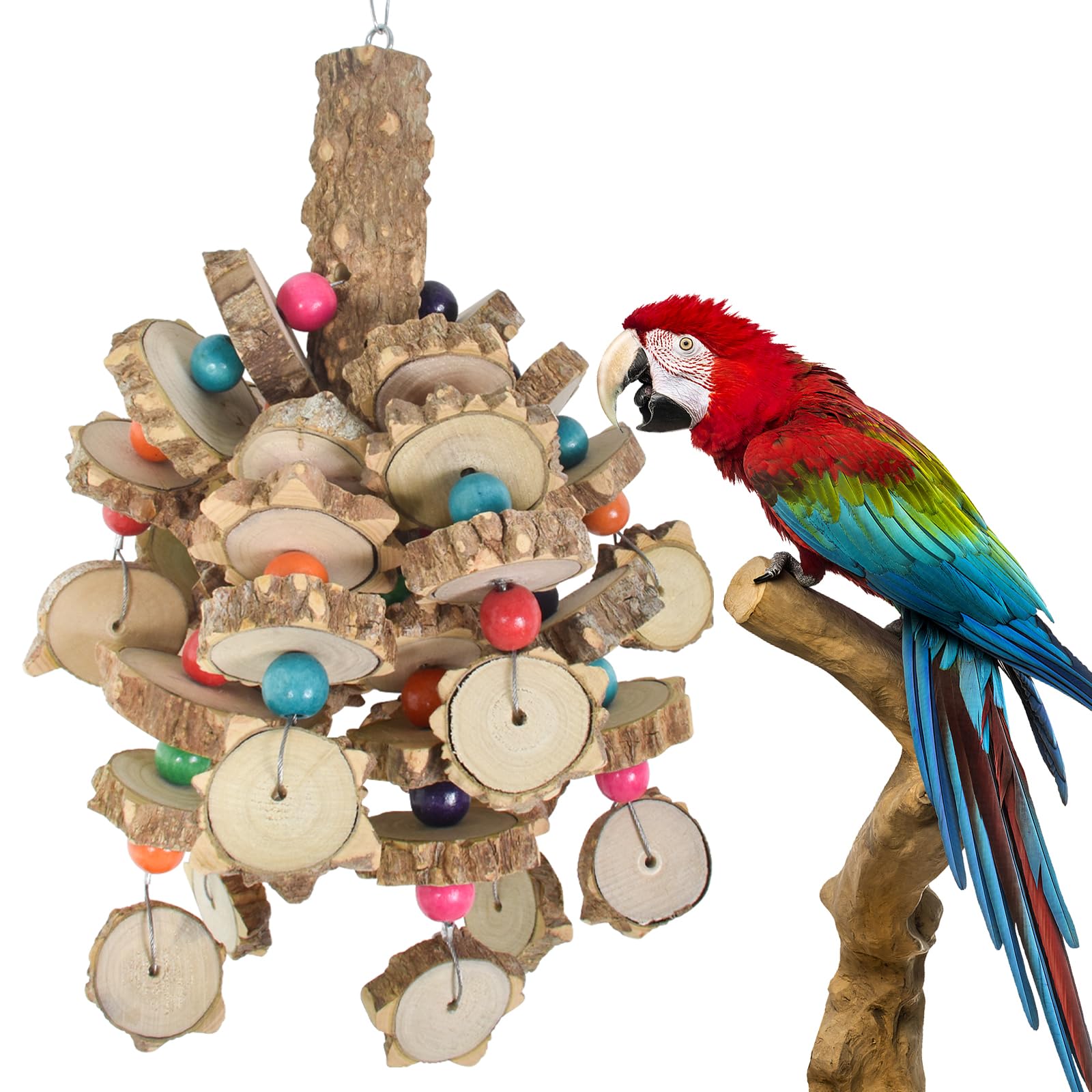 PANQIAGU Vogelspielzeug-Set – 5 Bunte Kauspielzeuge Zum Zerkleinern Für Papageien, Sittiche & Lovebirds