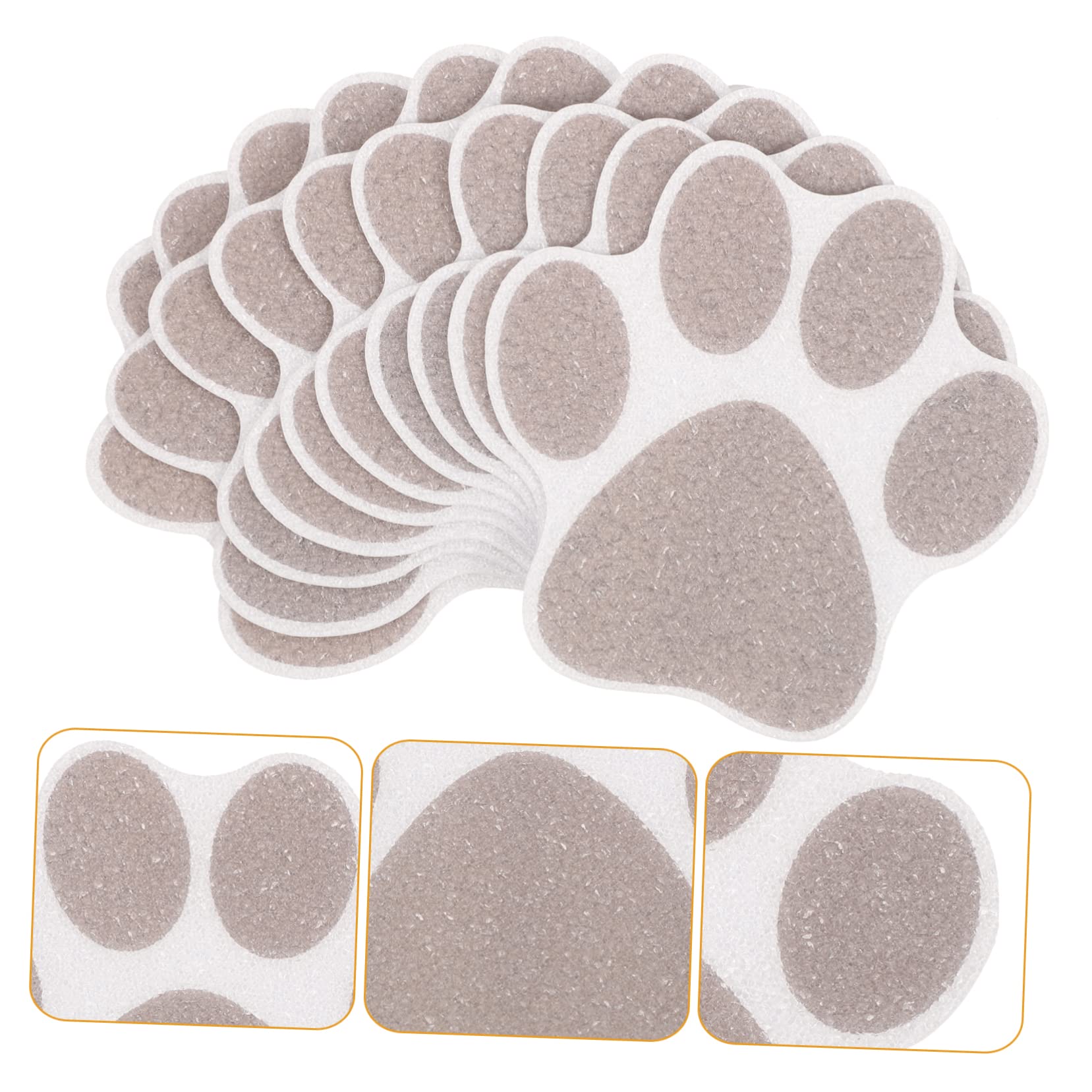 Cabilock 50 Pcs Pegatinas Antideslizantes Huella Cartera Pequeña para Mujer Piso De La Ducha No Adhesivos Agarraderas De Bañera Pegatinas Antideslizantes Pata Mascota Familiar Peva Perder