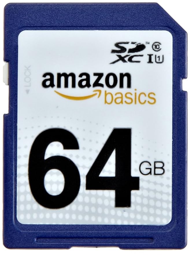 AmazonBasics SDXC Class 10 UHS1 64 GB Memory Card Buy AmazonBasics