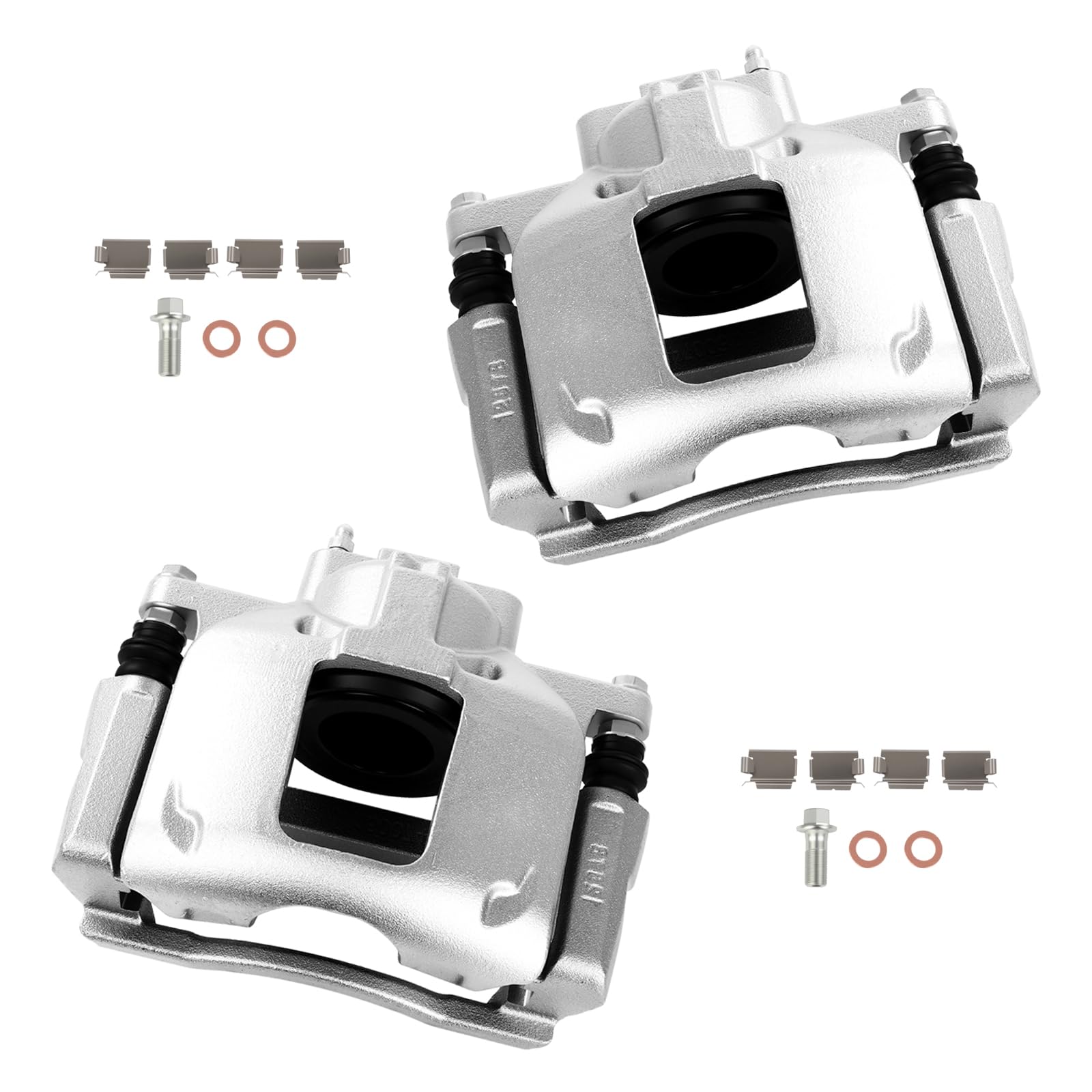cciyu Front Left &amp; Right Disc Brake Calipers With Bracket 18B5484 18B5485