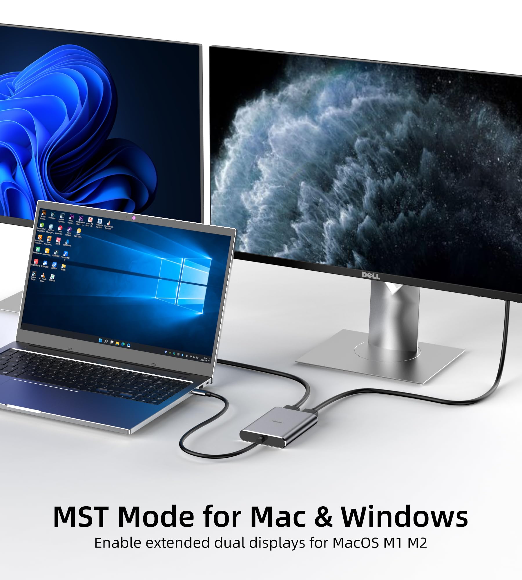 Macbook Pro Usb Dual Monitor Adapter Dual Monitor Macbook Pro