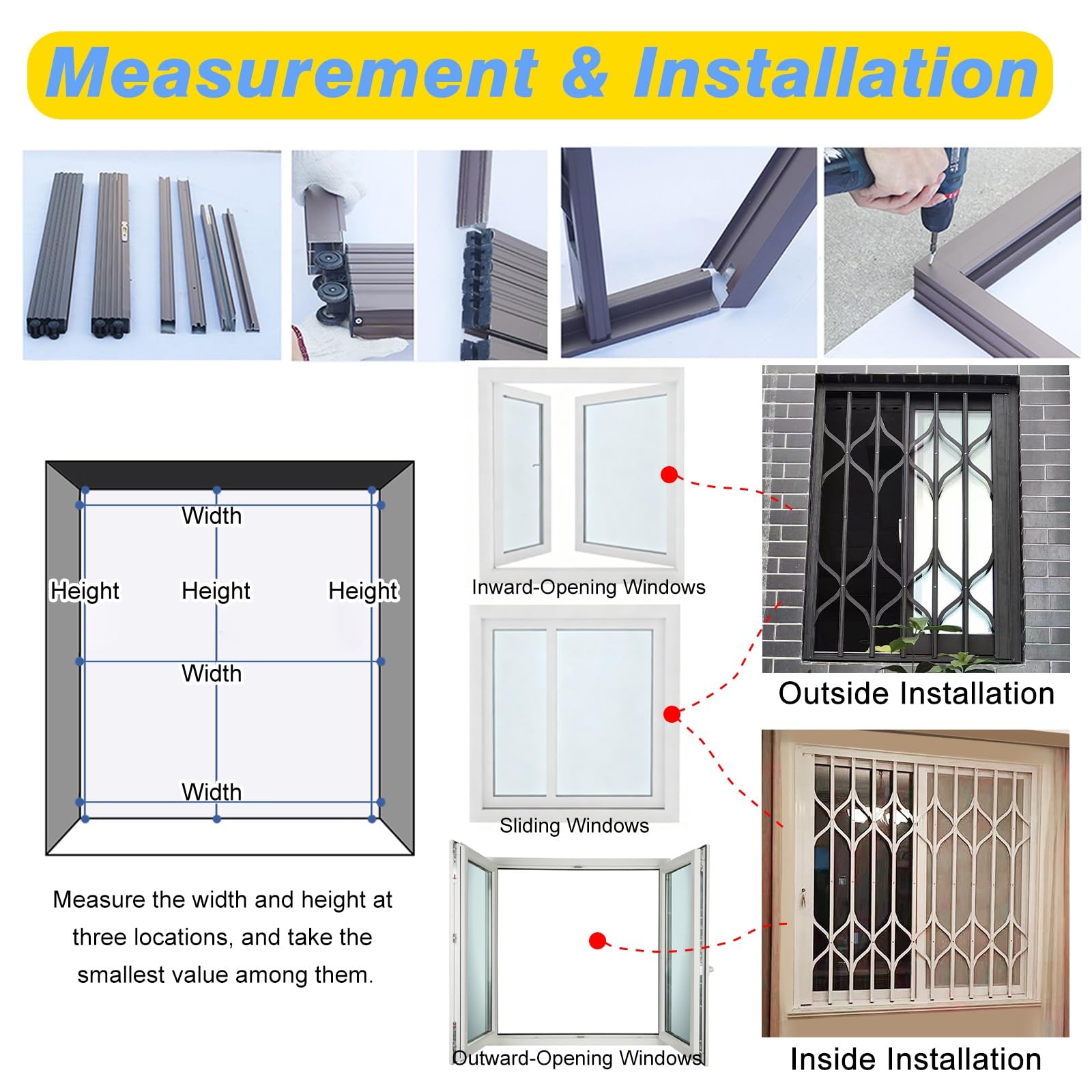 Barras de seguridad horizontales de aluminio para ventana, riel protector antirrobo retráctil con doble bloqueo para ventanas de dormitorio y balcón, vallas de seguridad y puertas