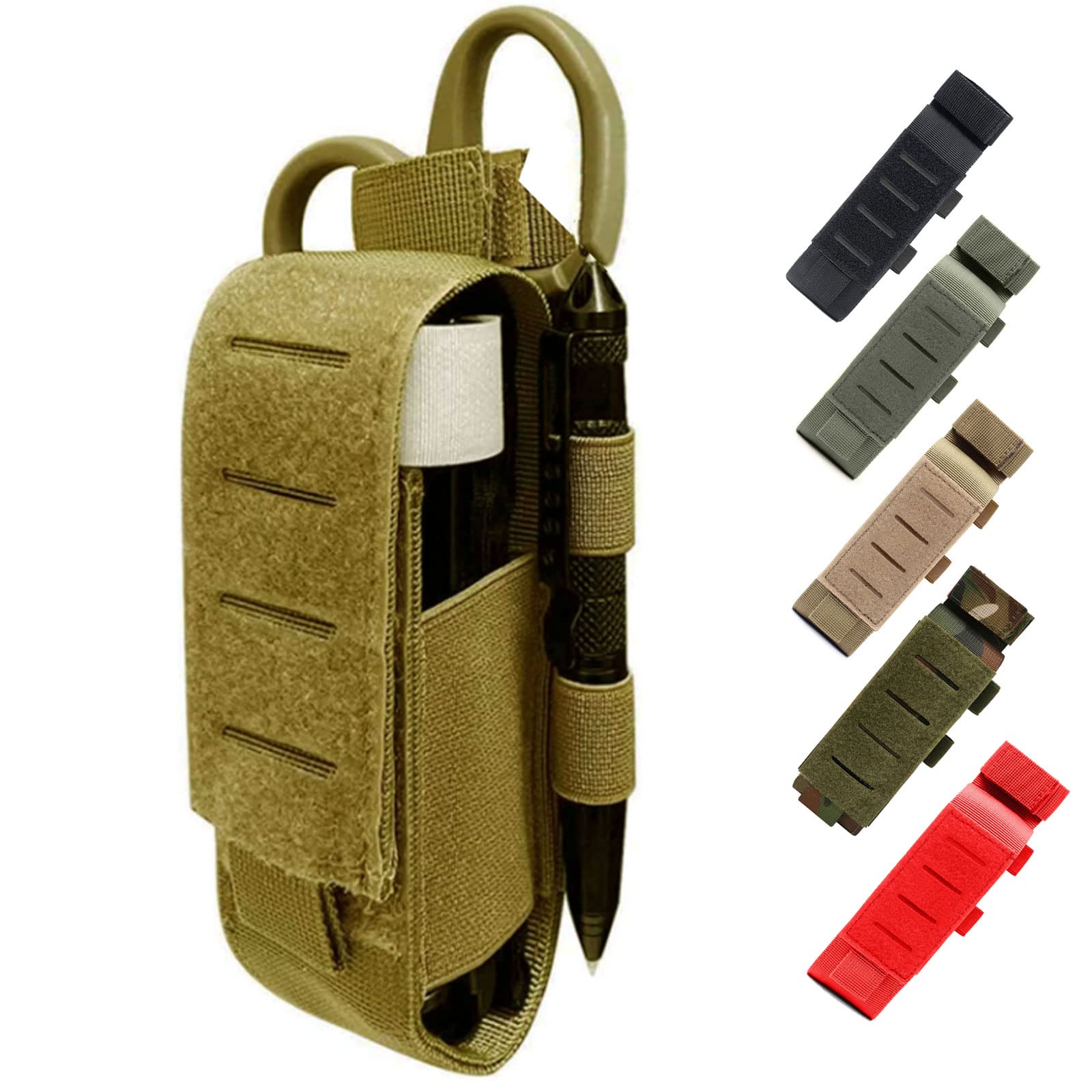 Tactical Molle TQ Tourniquet Pouch & Trauma Medical Shear Holder Duty Belt Loop EMT EMS