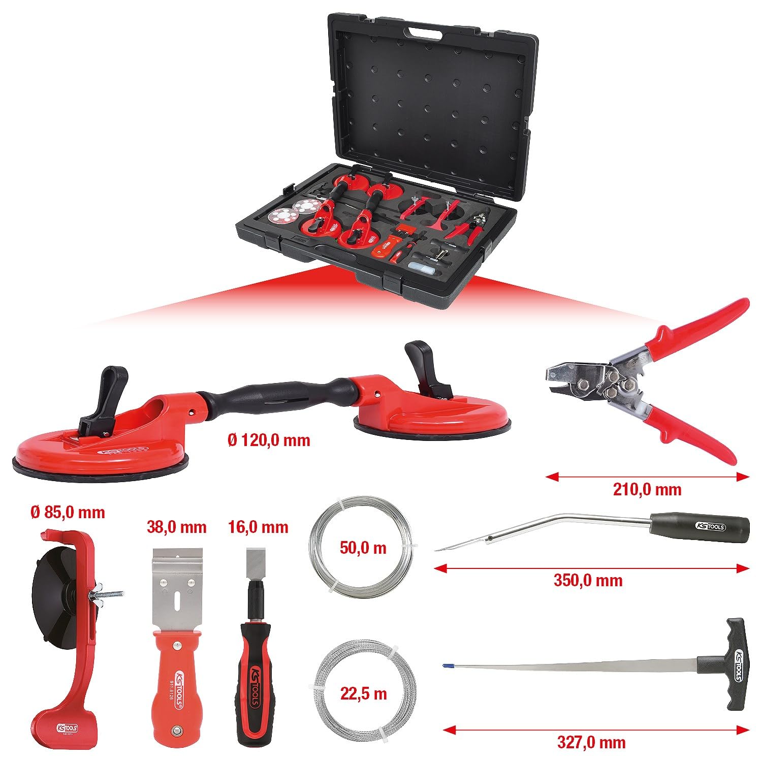 KS Tools 140.1065 MASTER Scheiben-Montage und Demontage-Satz, 13-tlg