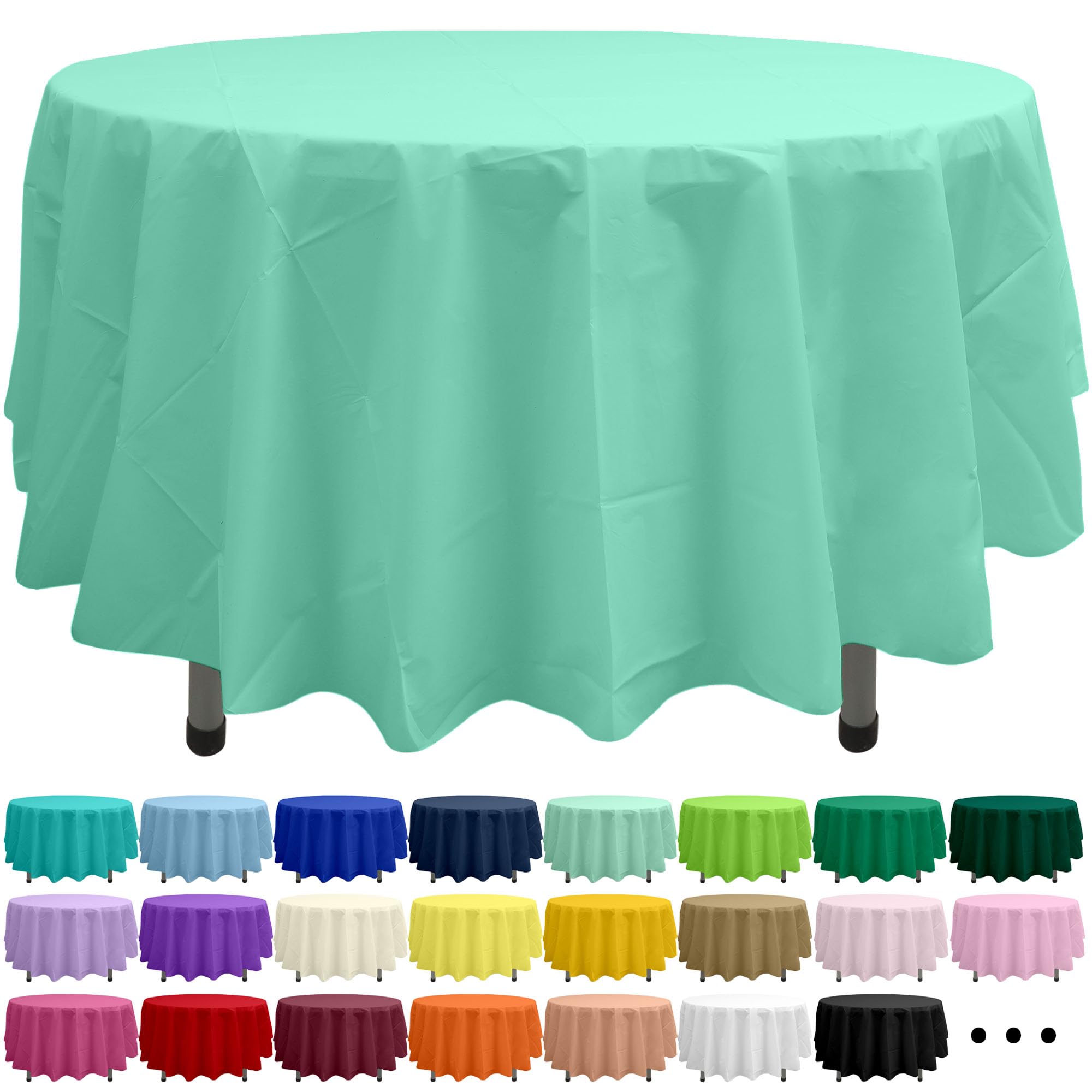 Party Ulyja Blush Pink 2 Pack Plastic Tablecloth Rectangle 54 x 108 Inches Disposable Pale Pastel Pink Reusable Table Covers for Dining, Birthday, Wedding, Picnic, Event and Outdoor Use — view 28