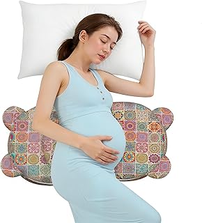 Pregnancy Pillow for Sleeping,Maternity Pillow with Cooling,Maternity Support for Back and Hip Relief,Soft and Comfortable Wedge Pregnancy Pillows Side Sleeping Support for Belly with Removable Cover