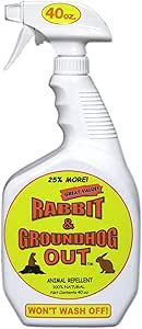 Rabbit & Groundhog Repellent: Rabbit Out 40oz Ready-to-Use