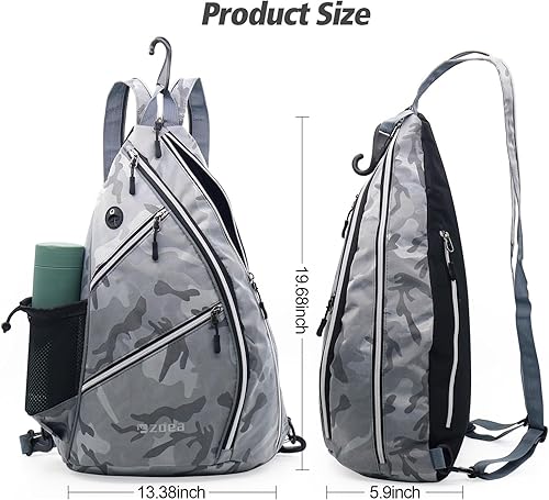 Miniatura 2 de ZOEA Bolsa de pickleball ajustable con soporte para botella de agua, mochila de paleta de pickleball para hombres y mujeres