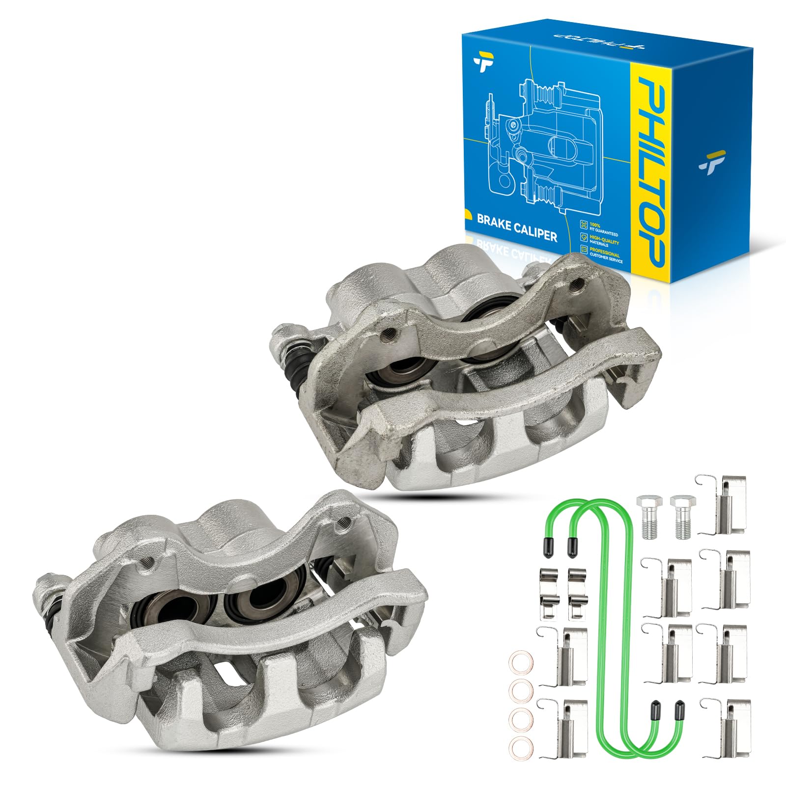 PHILTOP Brake Caliper Front Fit for 1999-2004 Jeep Grand Cherokee