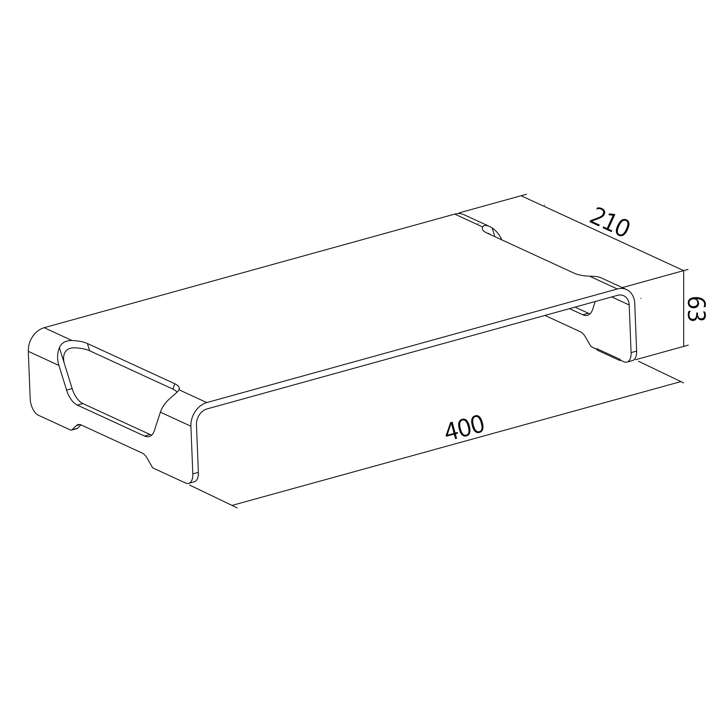 LogiLink BP0033 - Accessori per supporto TV: rialzo per monitor in alluminio (spessore: 5 mm), portata massima 20 kg