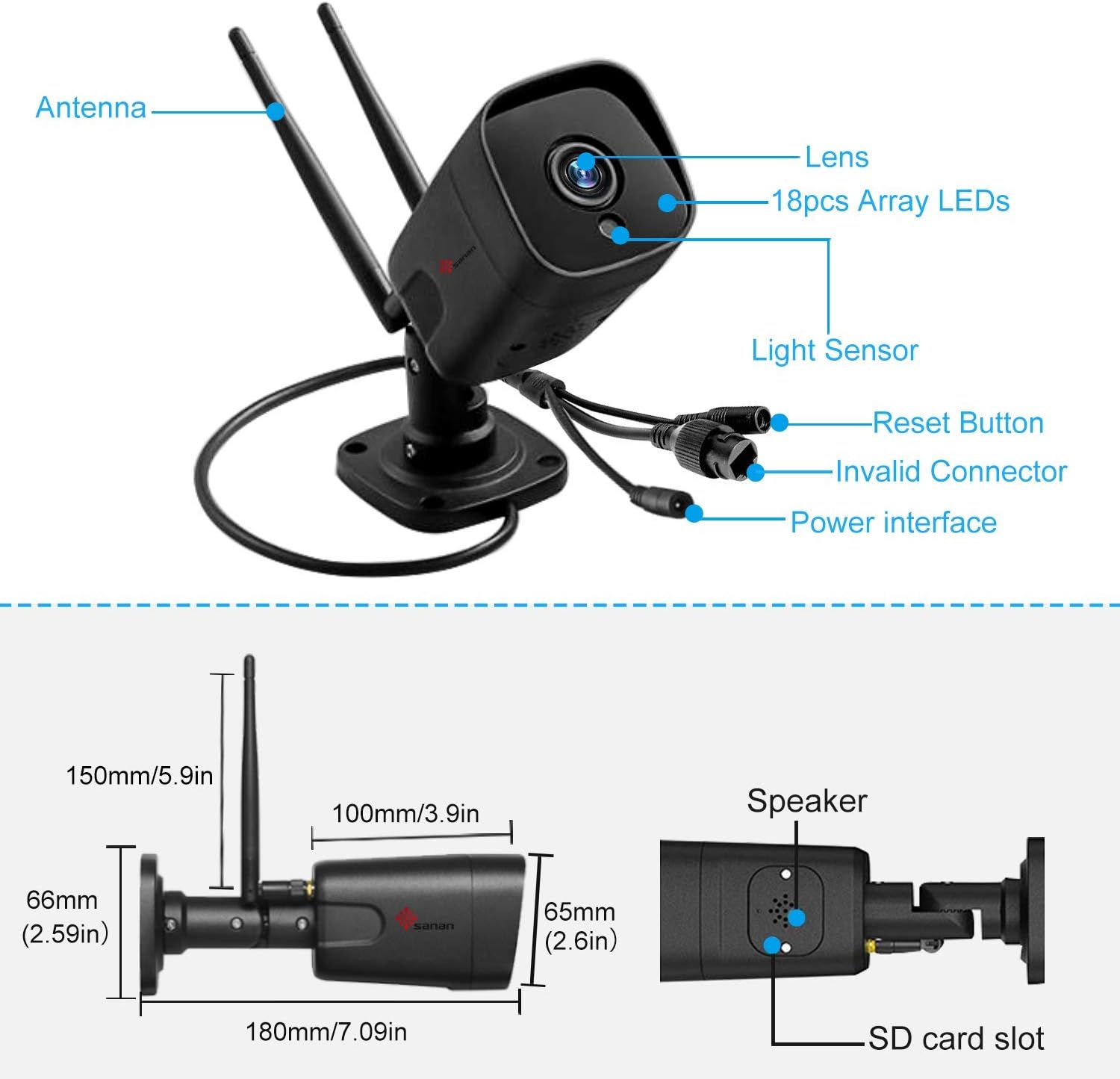 Best Cyber Deals 🔥 Security Cameras Outdoor, 1080P 3G/4G 3G/4G LTE Cameras for Home Security, IP66 Waterproof, with Two-Way Audio, Night Vision, Motion Detection, Compatible with iOS/Android (Use Wired Power)