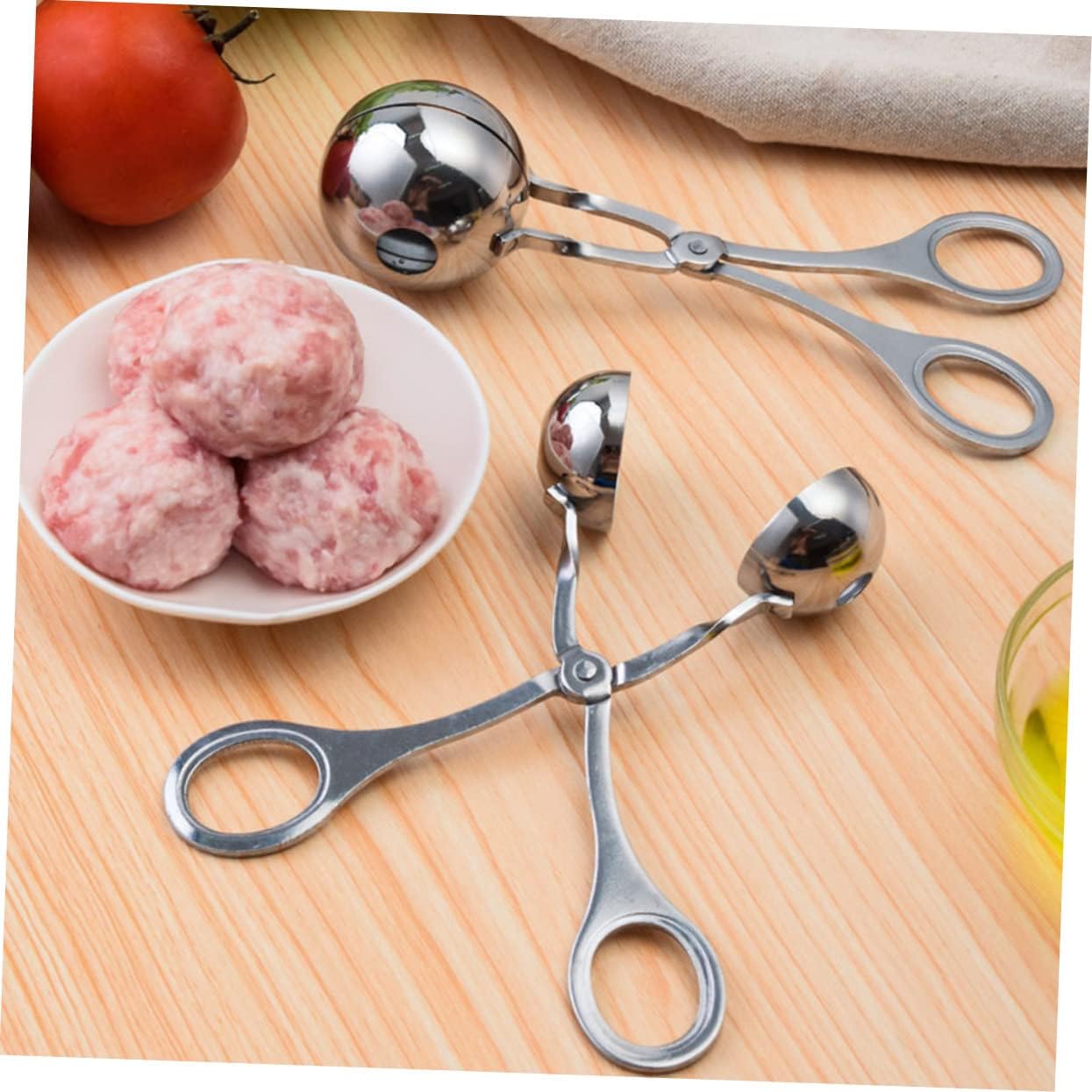MAGICLULU 6pcs Meatball Makers Stainless Steel Meatball Makers Tongs Easy Production