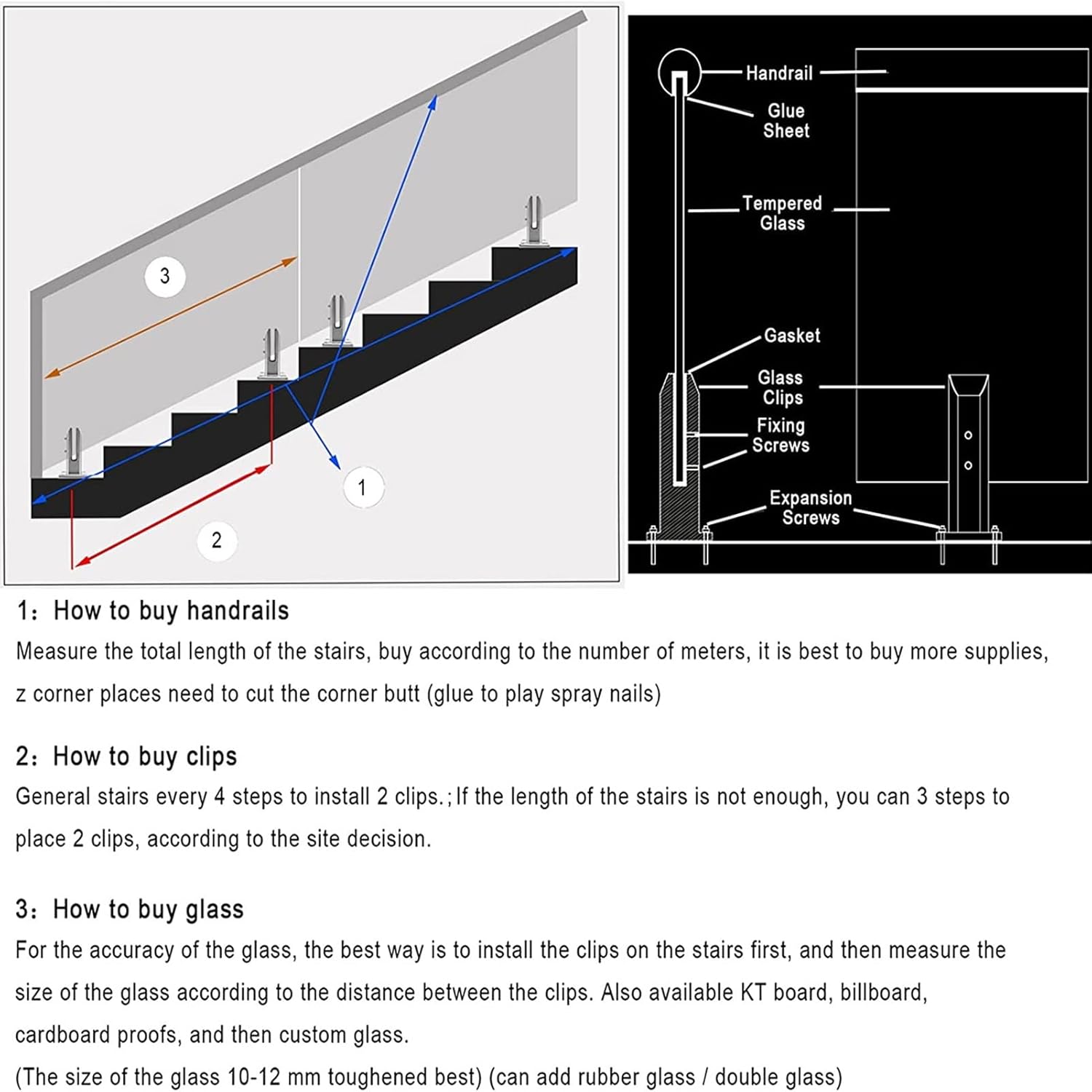 Black Stainless Steel Square Spigots for Pool Fencing, Stairs & Balustrades - 4pcs 16cm/6.3in Floor Clamp for Home & Garden Railing Systems