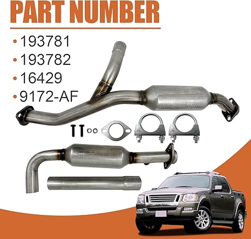 Miniatura 3 de Catalizador compatible con Ford Explorer Sport/Explorer Sport Trac 2006-2010, Mercury Mountaineer 4.0L V6 16434 193781 (ajuste directo)