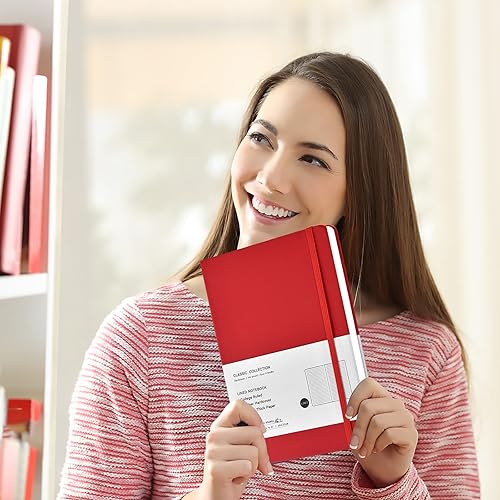 Miniatura 7 de Coopay Paquete de 24 cuadernos A5 a granel, 160 páginas, papel grueso de 3.53 ozyd, 8.3 x 5.5 pulgadas, tapa dura con forro de cuero para escritura,