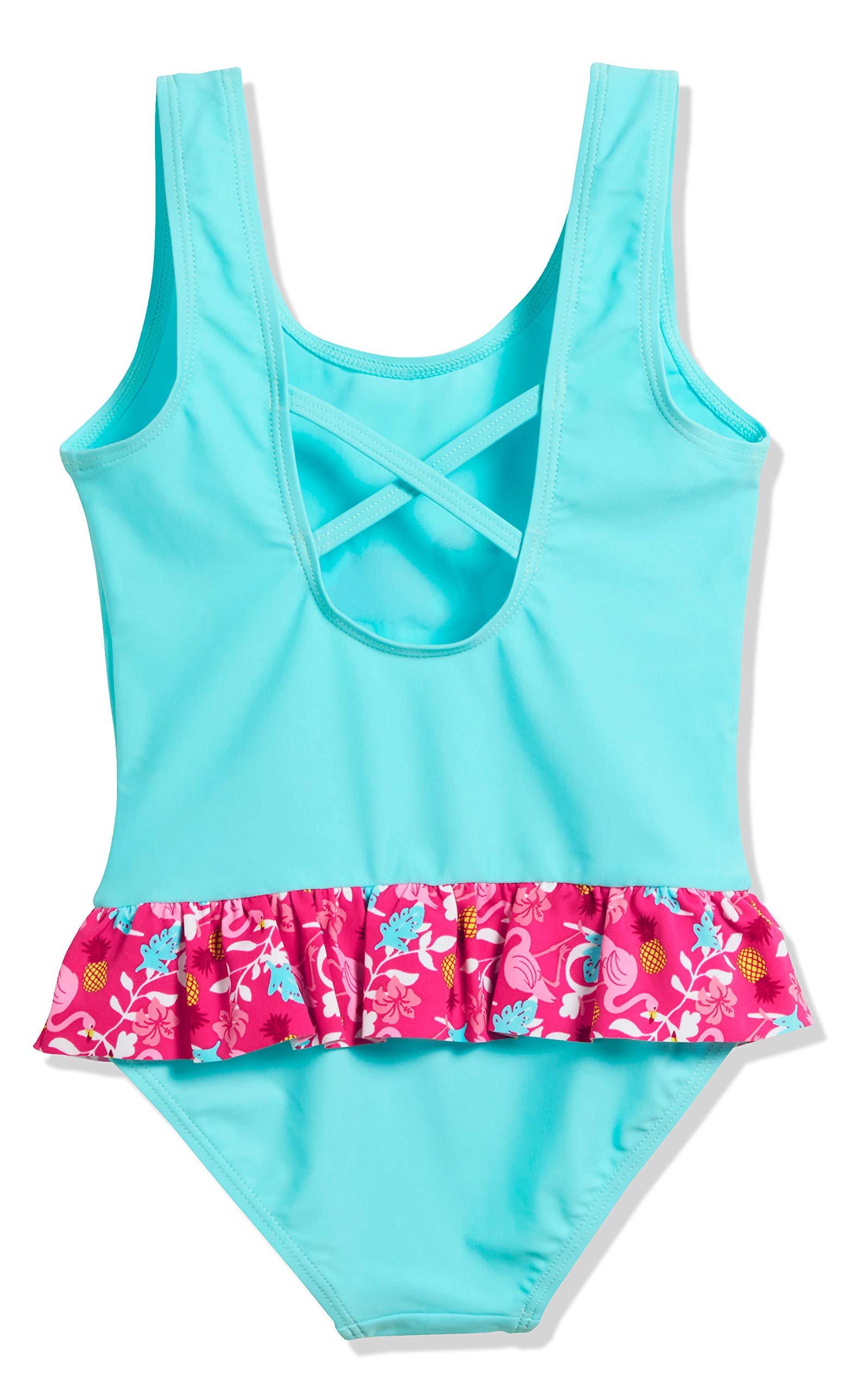 Playshoes Unisex dziecięcy kostium kąpielowy z ochroną przed promieniowaniem UV, Flamingo, 134-140
