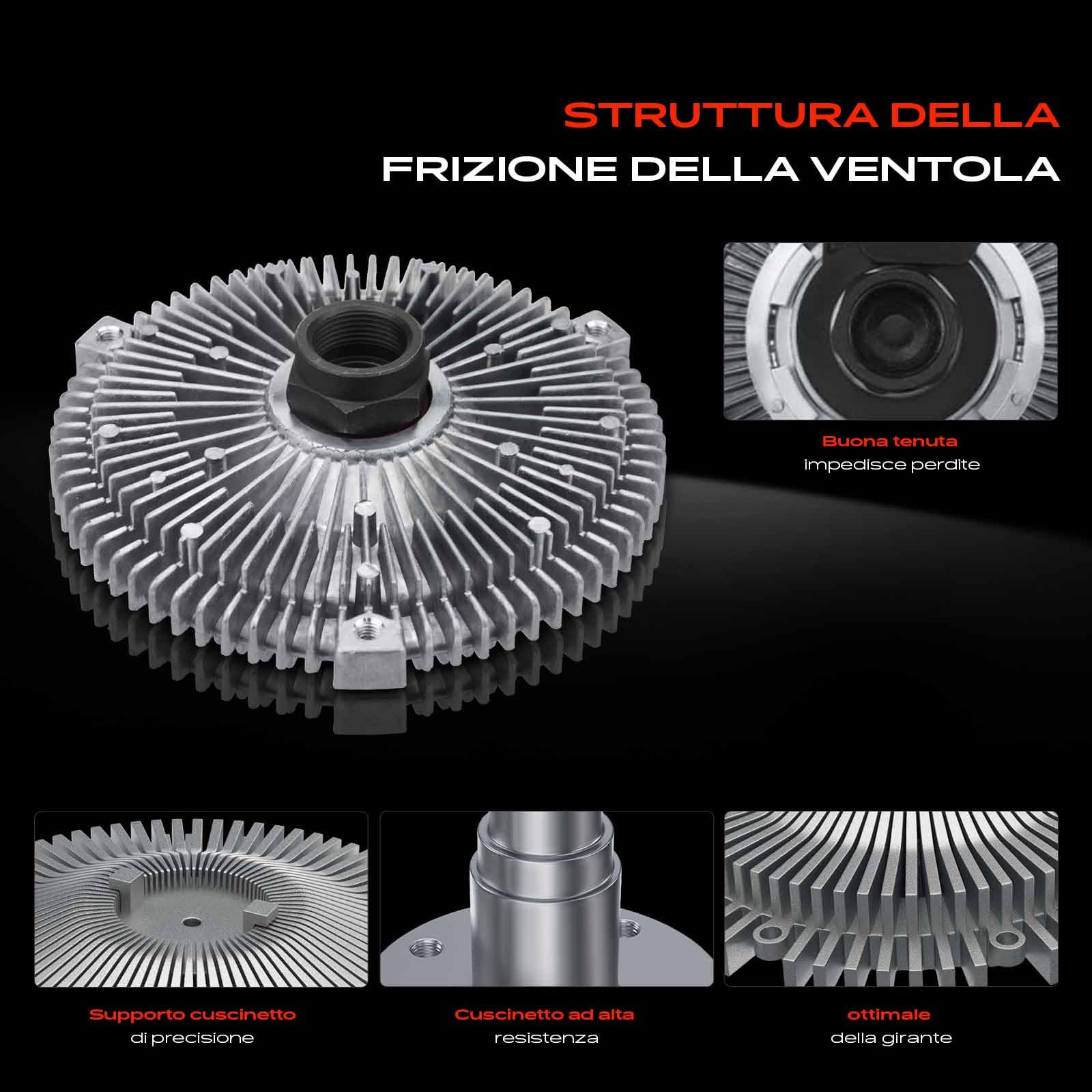 Frankberg Giunto viscoso Ventoventola del radiatore per Serie 3 E36 Z3 E46 E34 E39 E38 X5 Ø: 160 1989-2007 11527505302