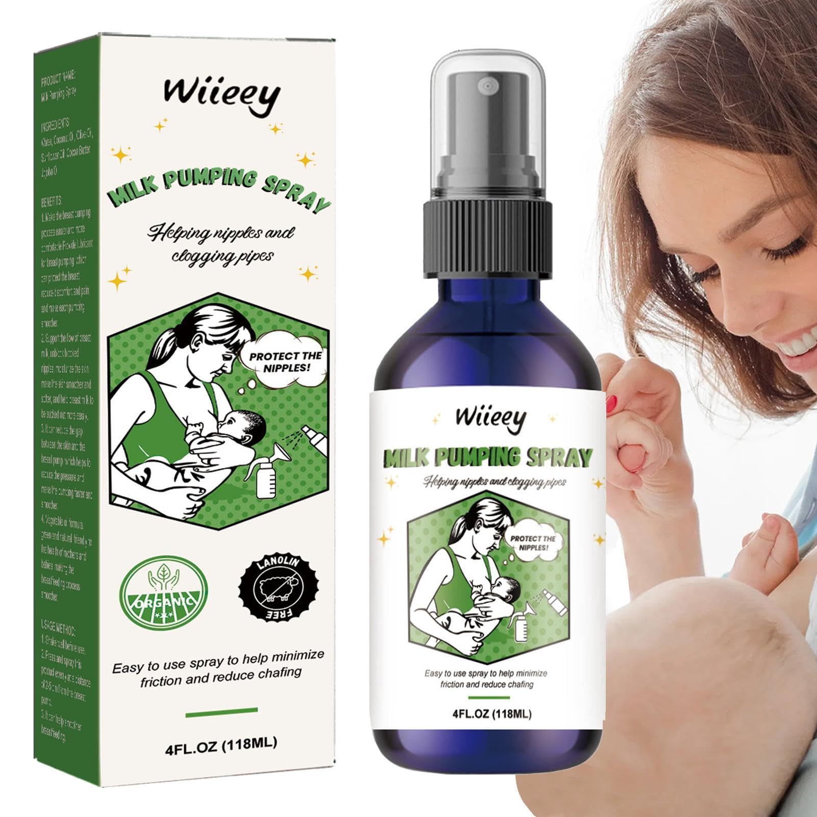 Fizepgo Breast Pump Spray | 118ml Breast Care Pump Spray | Breast Spray For Moisturising Skin | Repairing Pump Spray For Breast | Moisturising Breast Spray | Breast Spray - Breast Pump Spray