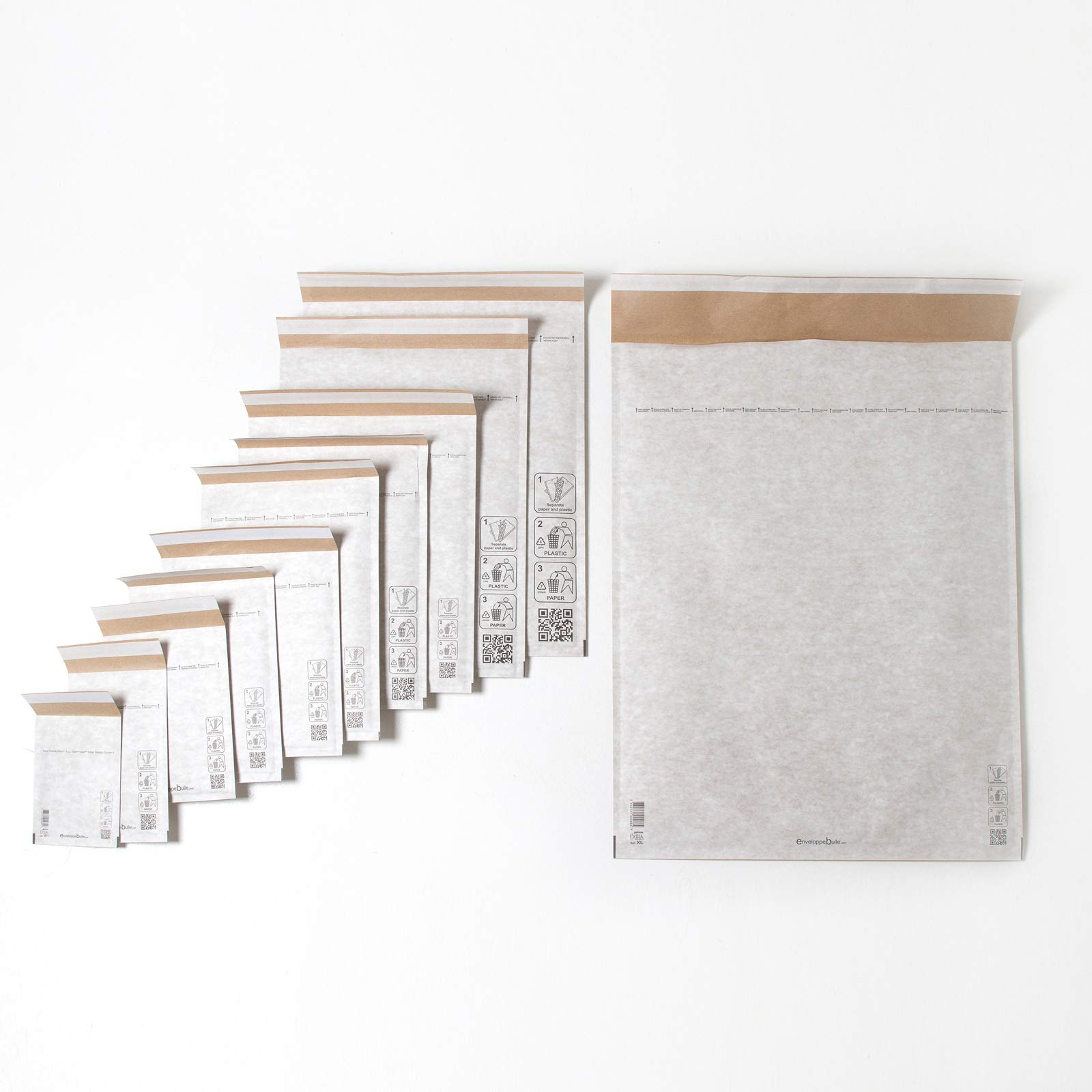 Lot de 400 Enveloppes à bulles gamme EXTRA XL format 490x660 mm