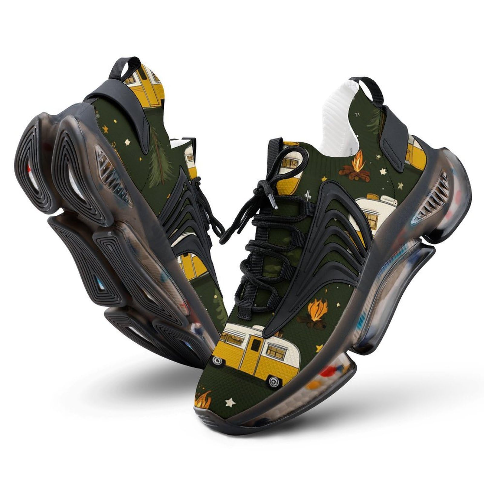 Camping Pattern Herren Laufschuhe