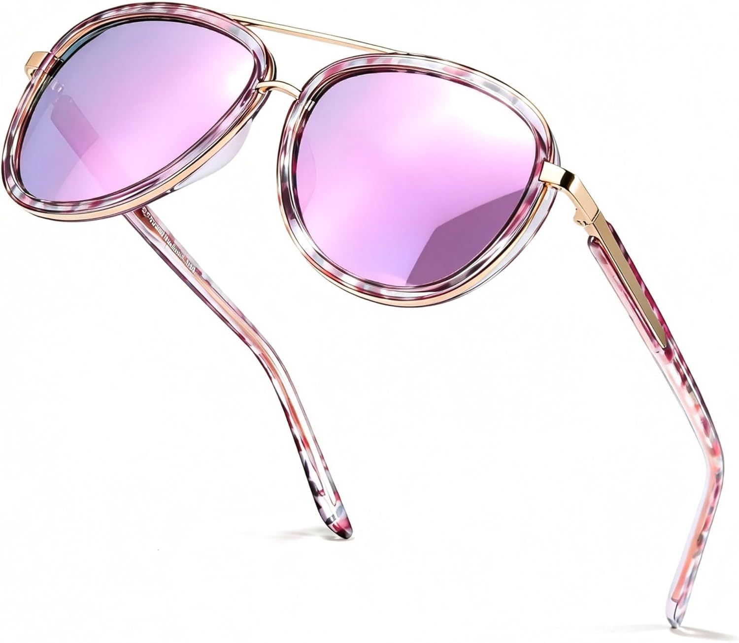 SIPHEW Polarized Aviator Sunglasses for Women & Men - UV400 Protection Eyewear, Classic Style with TR90 Frame