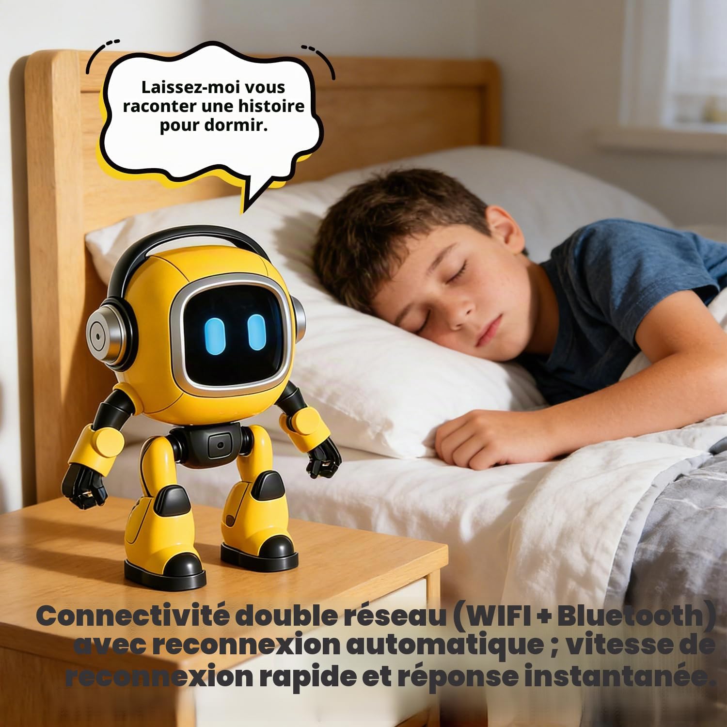 Robot Intelligence Artificielle, Robot Intelligent Alimenté par L IA, Robots Parlants Et Intelligents, Apprentissage Intelligent Interactif Et Éducatif, pour Fêtes d'anniversaire Famille