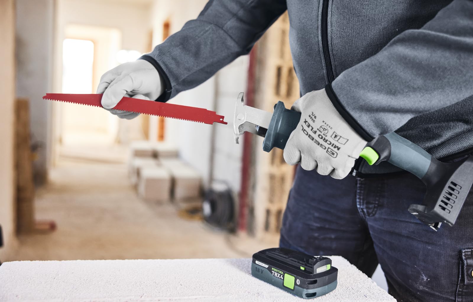 Festool Scie sabre sans fil ERSC 18 EB-Basic - 18V Moteur EC-TEC