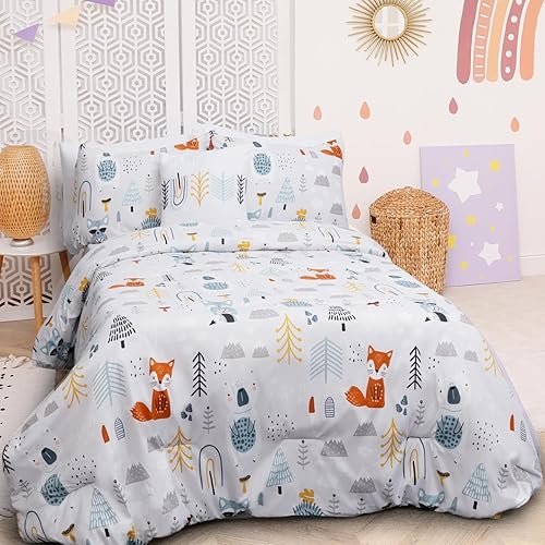 Miniatura 2 de ARTALL Juego de edredón matrimonial para niñas y adolescentes, 7 piezas de cama en una bolsa, juego de ropa de cama de microfibra suave para todas