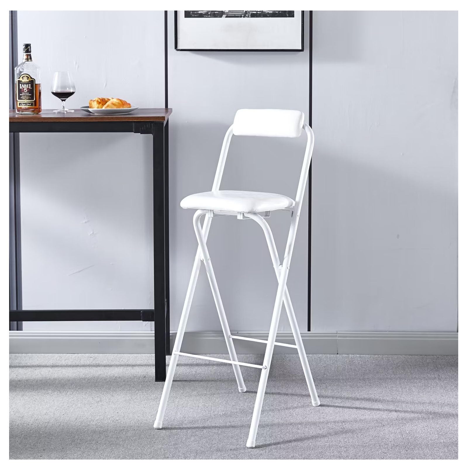 Tabouret de bar pliable portable pour aménager votre cuisine ou votre salon de jardin