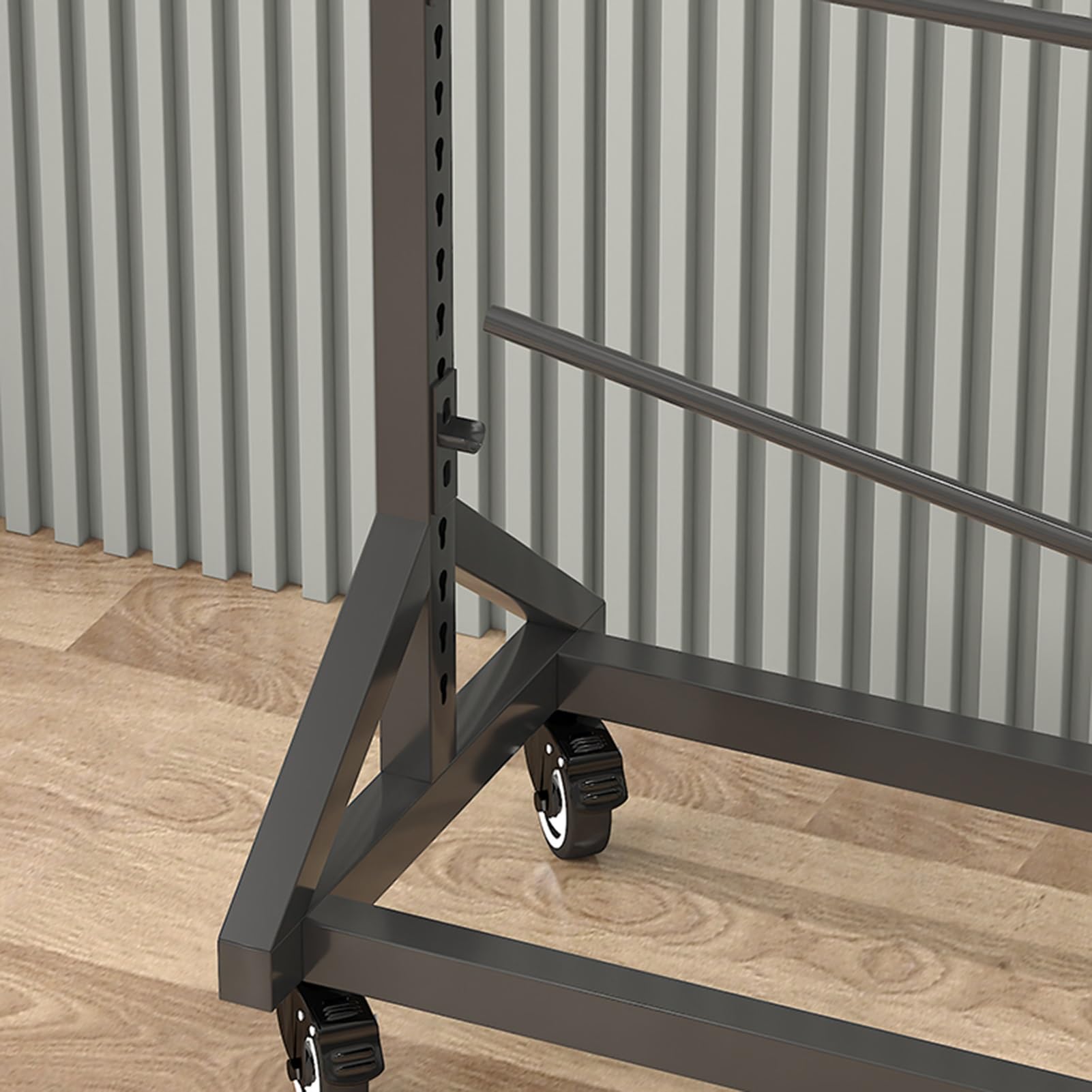 Mobilny organizer na tapetę, 8 prętów, do przechowywania tkanin winylowych i papieru transferowego, 146 cm, wiszący uchwyt na rolkę tekstylną do folii okiennej i materiałów rzemieślniczych