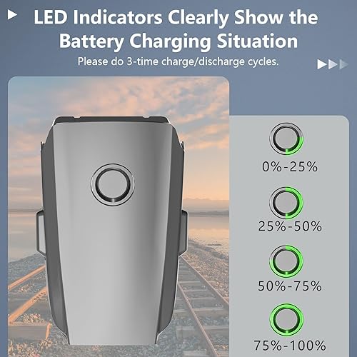 Miniatura 5 de anegine Paquete de 2 baterías Mavic 2 Pro, 3850 mAh, batería de vuelo inteligente de 15.4 V para DJI Mavic 2 Pro, DJI Mavic 2, DJI Mavic 2 Zoom, DJI