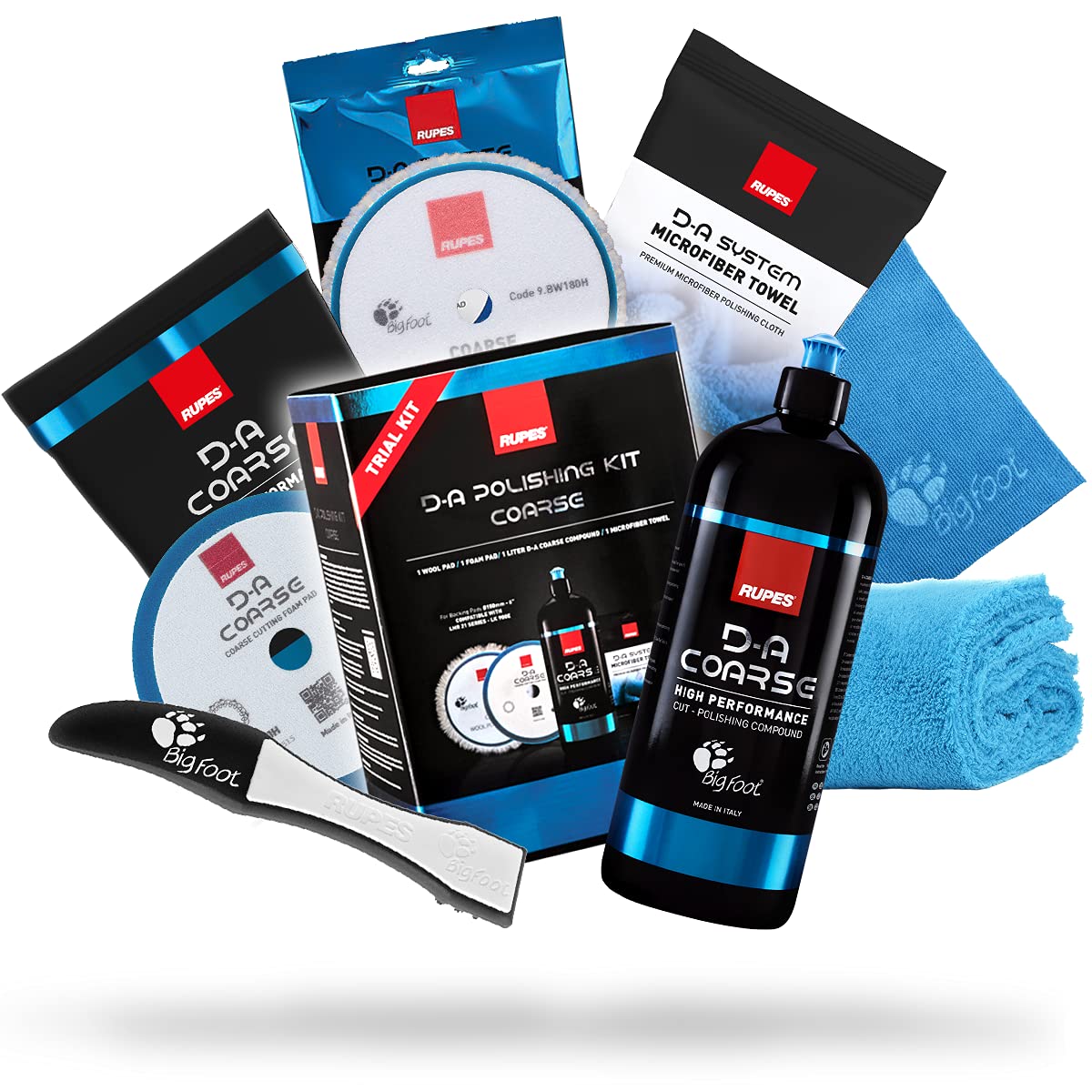 Detailmate RUPES Kit De Polissage : D-A Coarse Polish 1 L + U00e9ponge