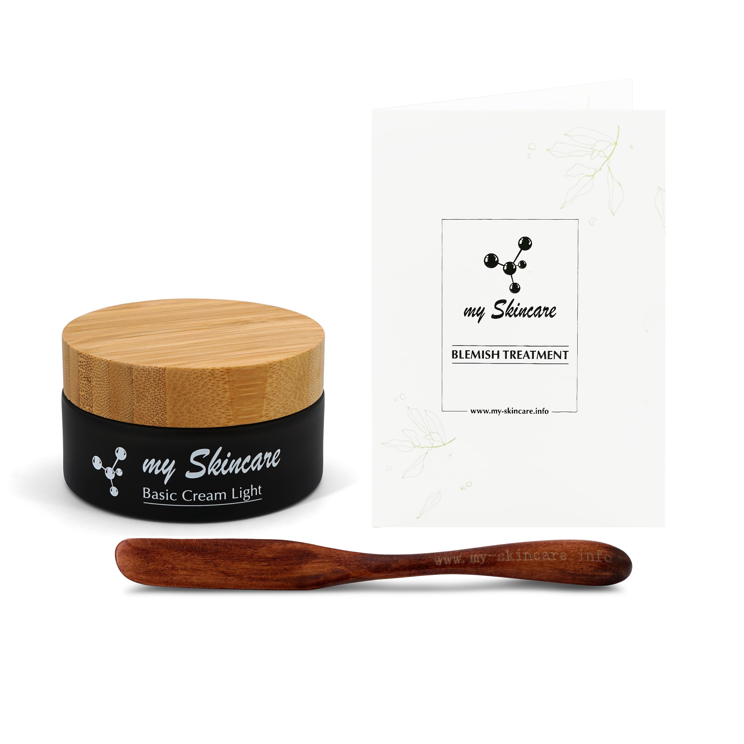 Gesichtspflege Set für ölige oder unreine Haut - leichte, gut verträgliche Pflege - Sensitive Creme zum Selbermischen, 50ml