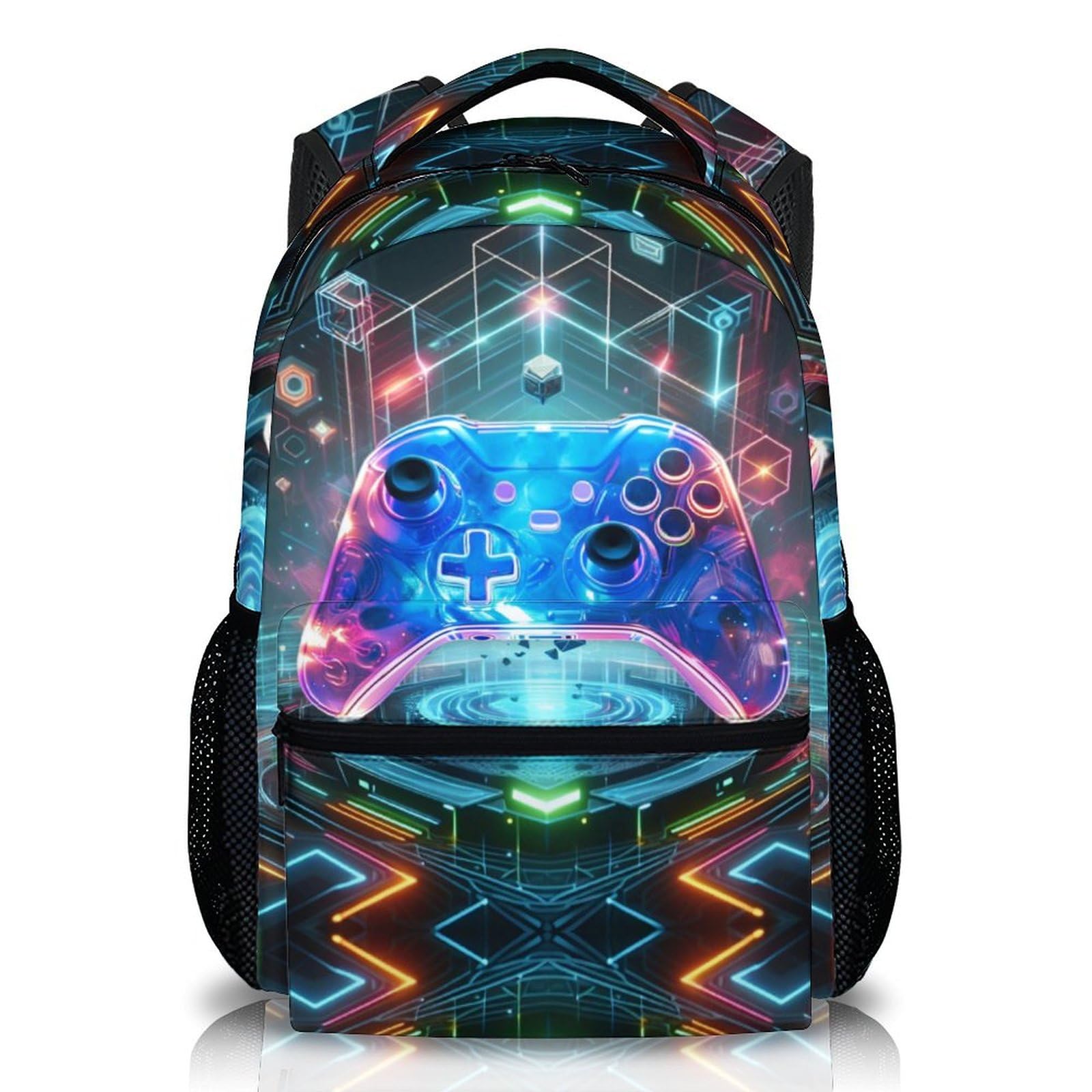 Kids Backpacks for Boys Game Bookbag with Pockets for Preschool Elementary Middle School 17 Inches Back to School