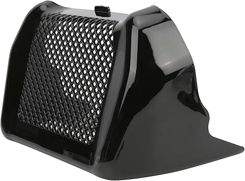 Miniatura 4 de Tyenaza Funda para enfriador de aceite de motocicleta con soporte, kit de protección para Touring FLHT FLTRX FLHR FLHX 2017-2020 (negro)