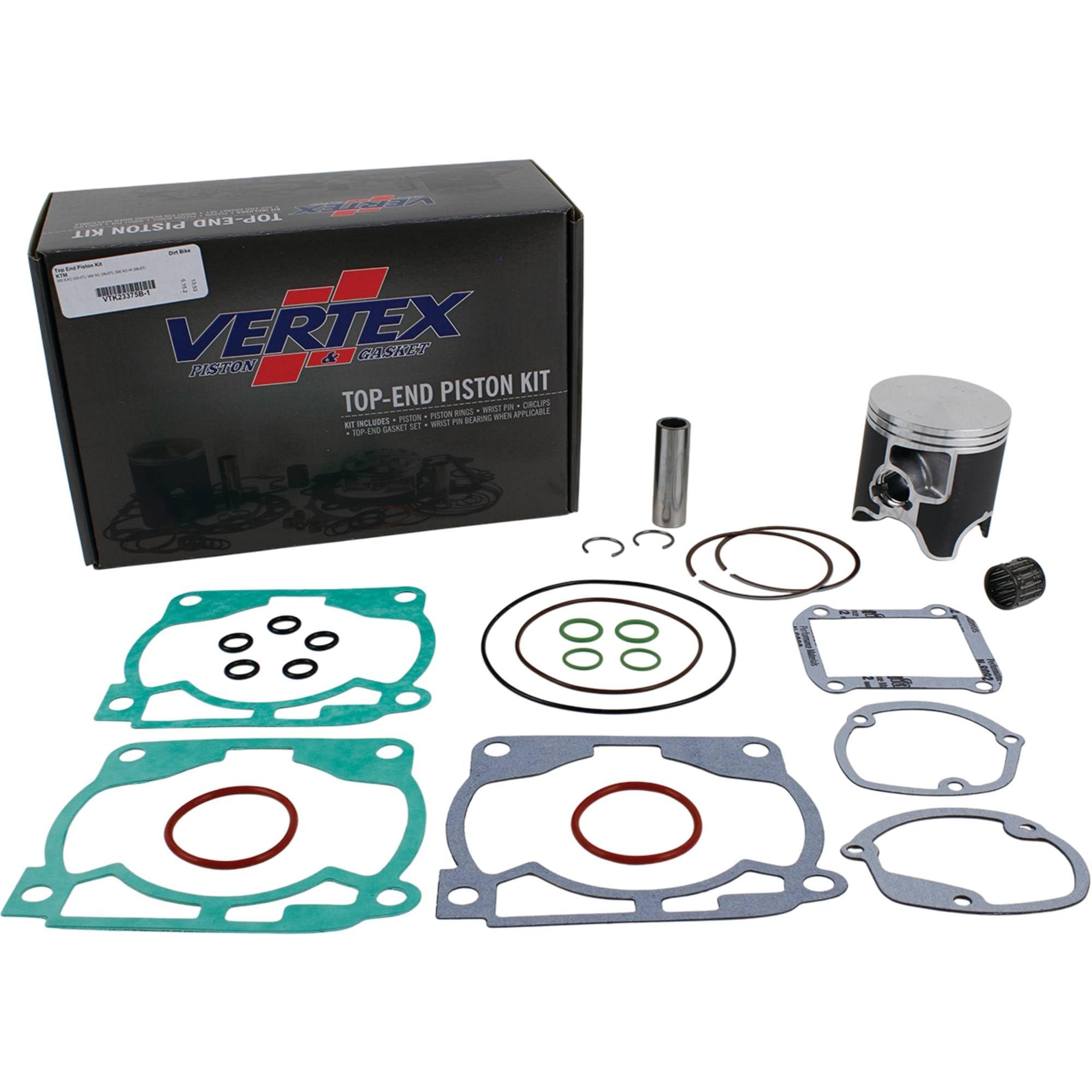 Amazon.com: Vertex Top End Piston Kit for KTM 300 EXC (05-07), 300