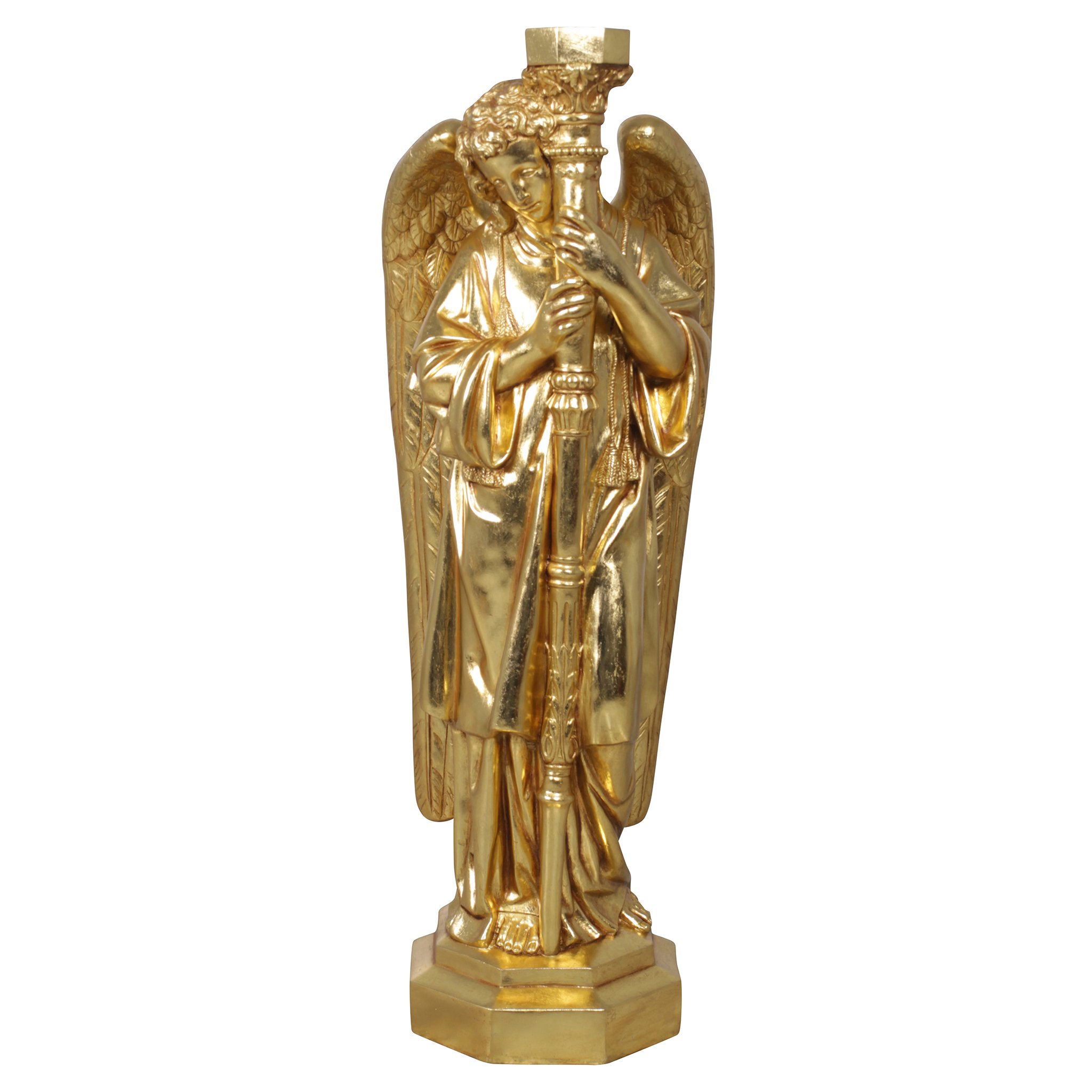 Design ToscanoPadova Golden Guardian Angel: Left Sculpture, Gold