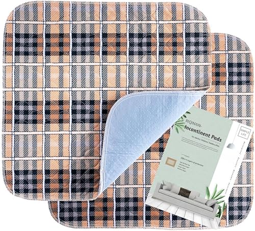 Almohadillas lavables y absorbentes para sillas de incontinencia, reutilizables, protectores de asiento para adultos, almohadillas impermeables para