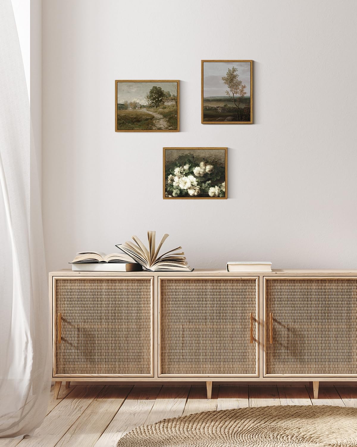 ARPEOTCY Leinwand Bild 40x30cm - Landschaftsgemälde In Gedeckten Tönen