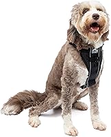 Kurgo Tru-Fit Smart Dog Harness Large Black - Adjustable Comfort Fit, Reflective, Quick-Release Buckles, Seat Belt Loop for Walks & Car Safety