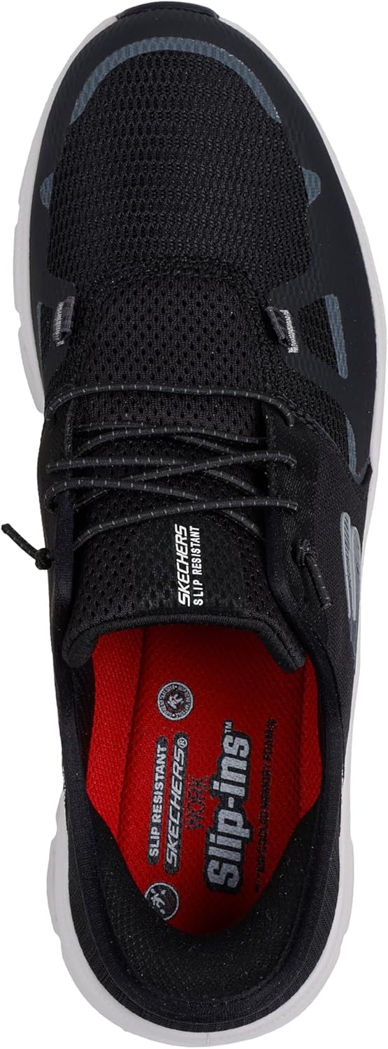 Skechers Men's Slip-Resistant Glide-Step Pro Slip-ins Work Sneakers - Image 5