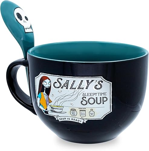 Miniatura 2 de Disney The Nightmare Before Christmas Sally Sleepy Time - Taza de cerámica para sopa | Tazón para helado, cereales, bebidas