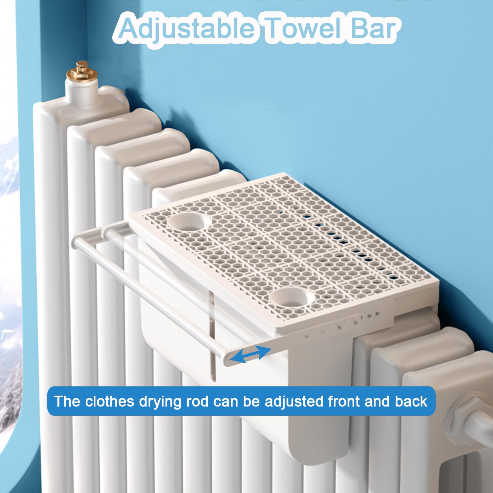 Piccolo Umidificatore per Radiatore, Umidificatore Termosifoni Umidificatori Evaporativo Che Utilizza Il Calore del Radiatore, capacità di Accumulo dell'Acqua 2,8 L, Risparmio Energetico