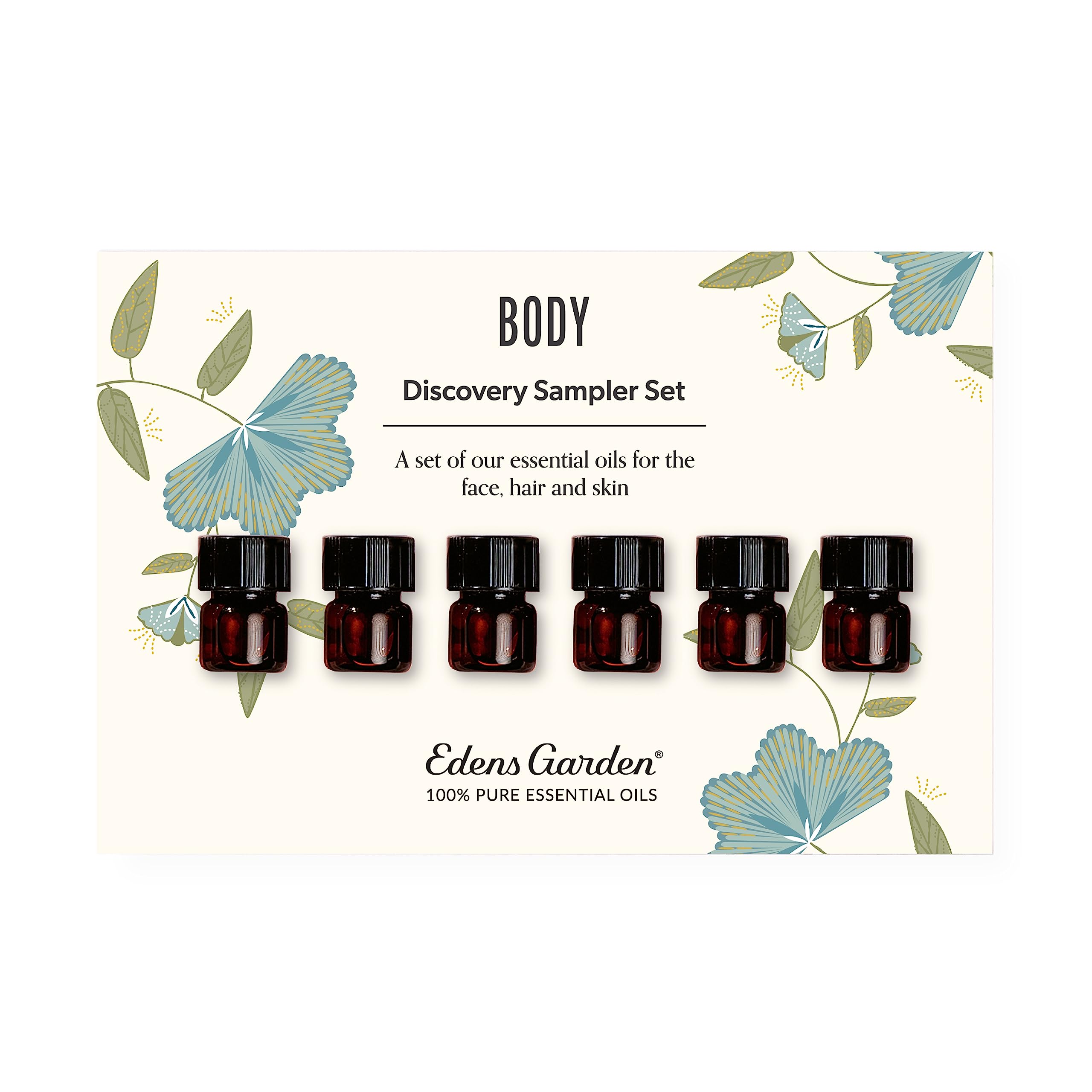 Edens Garden Essential Oils Body Discovery 6 Set – 100% Pure Therapeutic Grade, Undiluted, Natural Aromatherapy Scents for Diffusers, Massage & Yoga – Wellness Gift for Men & Women, .92 ml/ 6 Pack