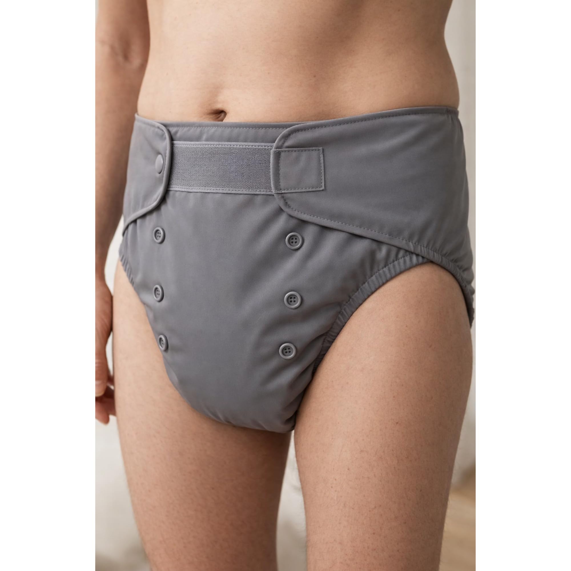 Adult Diaper Pants for Men & Women | Soft & Breathable Disposable Adult Diapers | Leak Proof, High Absorbency Incontinence Pants for Elderly, Patients & Night Use (Grey, 4XL)-image-46