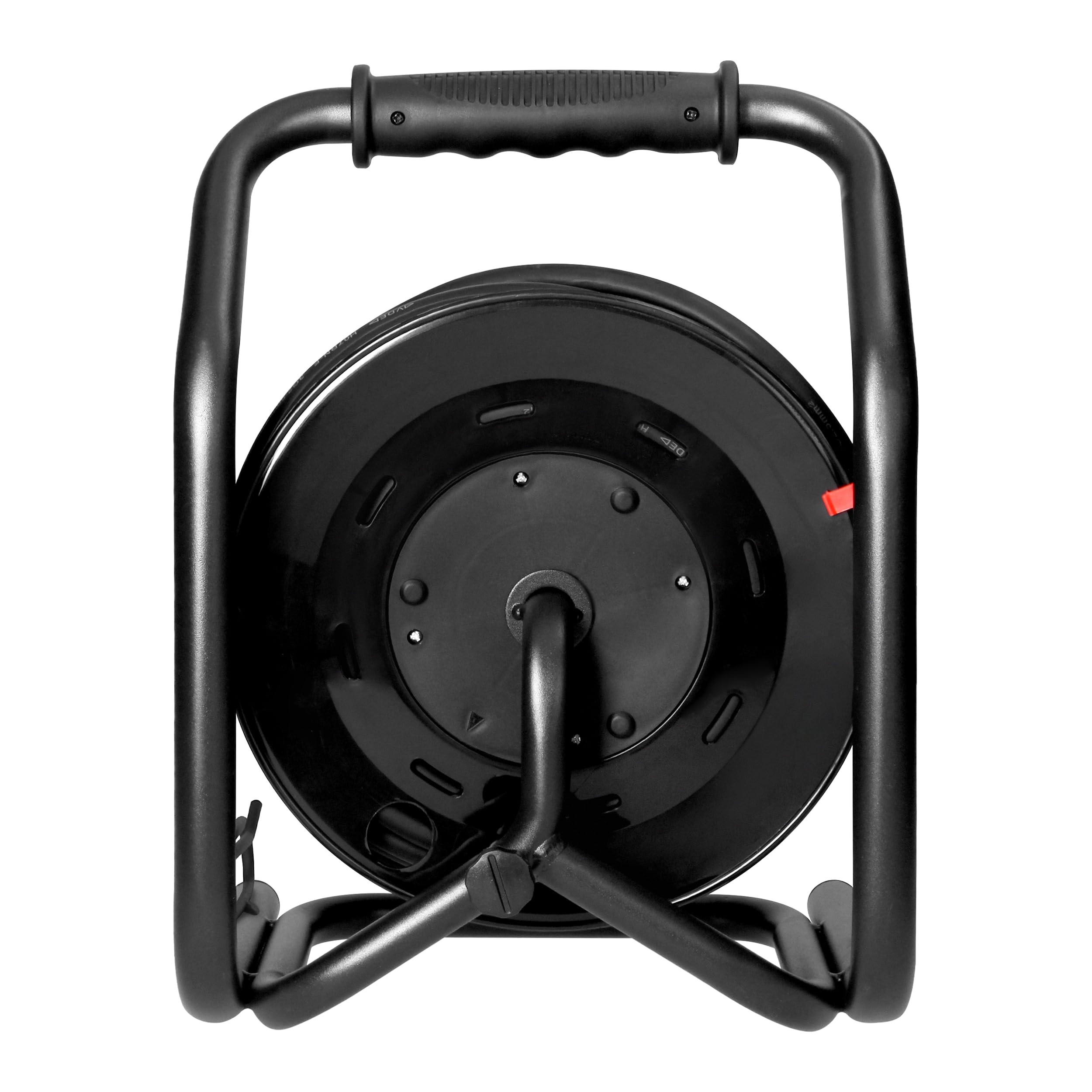 Przedłużacz Bębnowy 40m - 4 Gniazda ze Stykiem Ochronnym - Bolec (typ E) Olejoodporny Kabel H07RN-F 3 x 2,5 mm² Wyłącznik Termiczny System Anti-Twist Stojak Cube Ogród Warsztat Garaż IP44